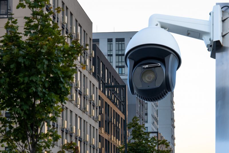 Security Cameras on a Building